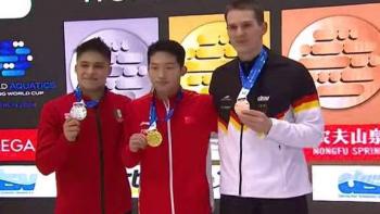Osmar Olvera gana plata en Copa del Mundo de Clavados en Berl&iacute;n