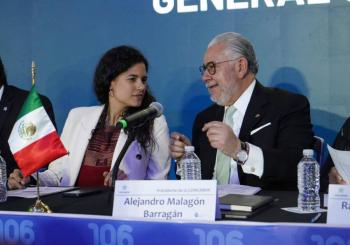 Clausura secretaria de Gobernación 106 Asamblea General Ordinaria de la Concamin