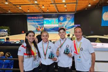 Gimnasia aer&oacute;bica mexicana logra oro y plata en Portugal