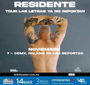 Residente vuelve a Ciudad de México con un show imperdible