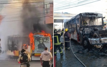 Ataque armado incendia camión urbano en Acapulco