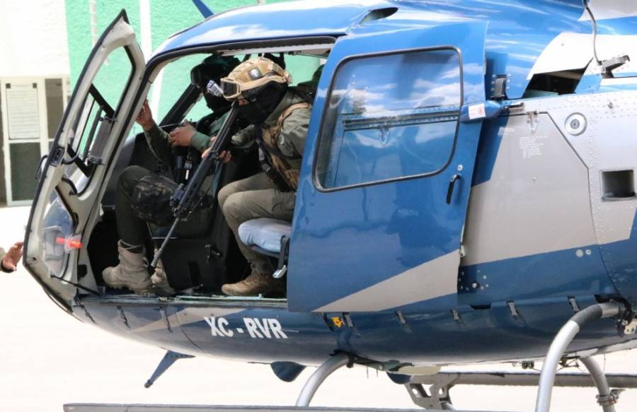 Secretaría de Seguridad despliega vigilancia aérea en Altiplano, Media y Huasteca