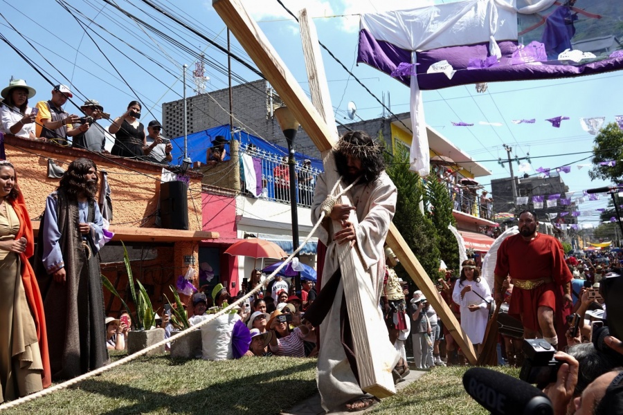 Concluye con saldo blanco la 181 representación de la pasión de Cristo en Iztapalapa