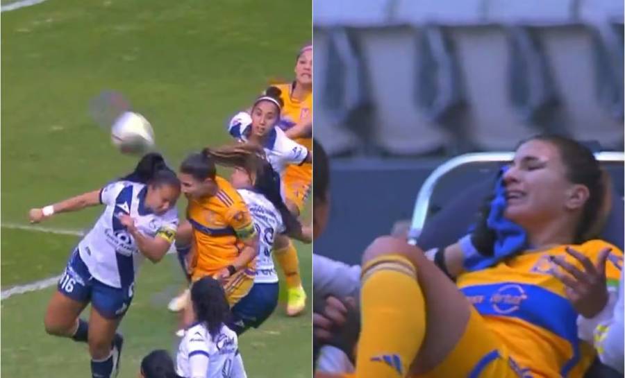 Nayeli Rangel sufre fractura en el partido Puebla vs. Tigres