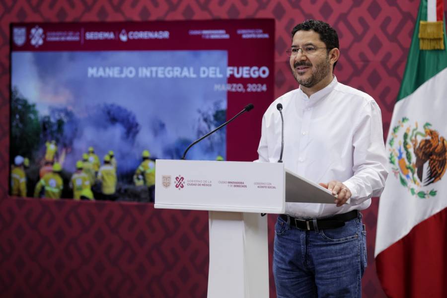 Martí Batres destaca rapidez para combatir incendios forestales