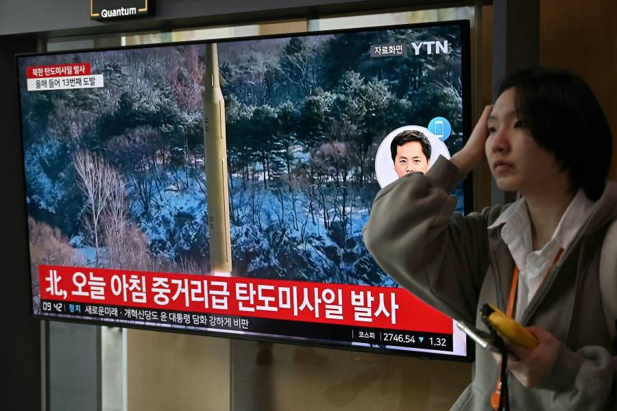 Corea del Norte dispara un misil balístico, dice ejército surcoreano