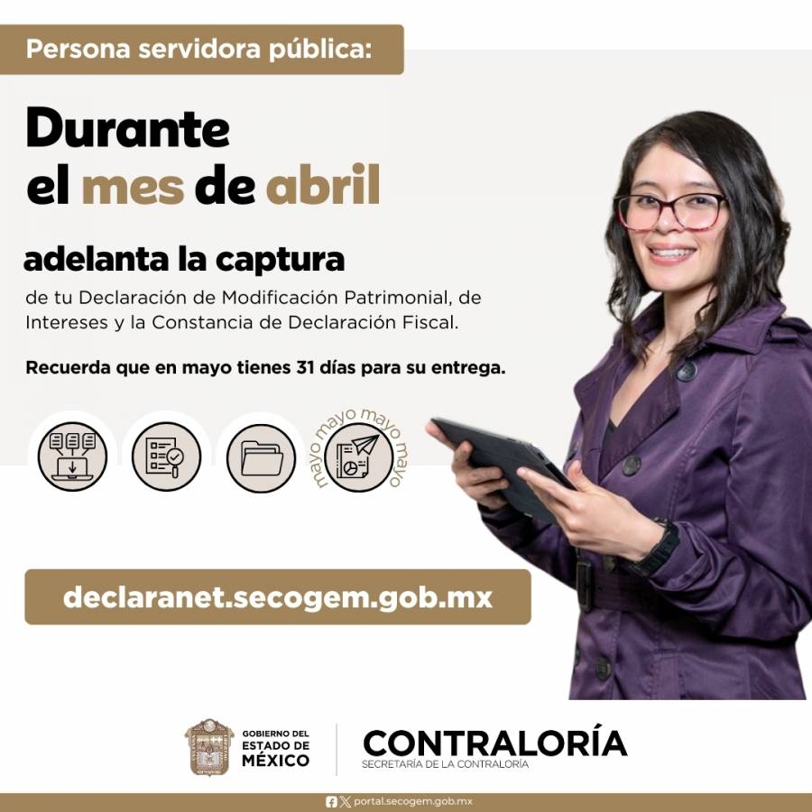 Secretar&iacute;a de la Contralor&iacute;a agiliza la presentaci&oacute;n de la Declaraci&oacute;n de Modificaci&oacute;n Patrimonial