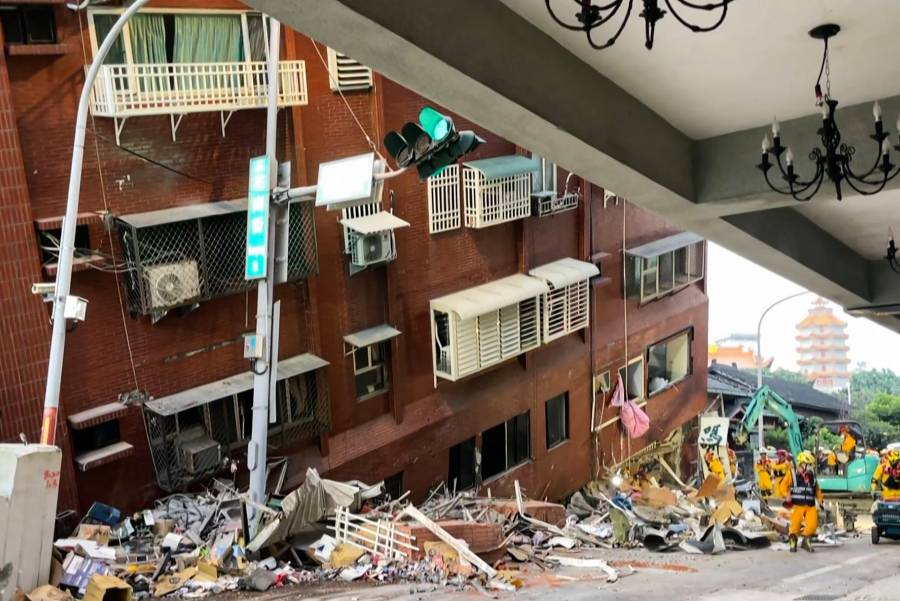 Nueve muertos y cientos de heridos por un potente terremoto en Taiwán