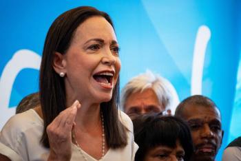 Mar&iacute;a Corina Machado advierte sobre riesgo de detenci&oacute;n en Venezuela y pide apoyo internacional