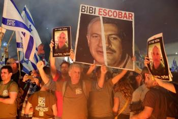 Gran movilizaci&oacute;n contra Netanyahu en Israel tras seis meses de guerra