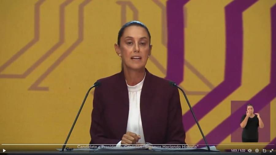 Claudia Sheinbaum cierra su participación en el primer debate presidencial con un llamado a la continuidad de la transformación