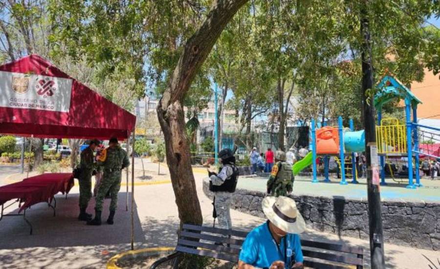 Operativo integral de limpieza y drenaje en el Parque Alfonso XIII: