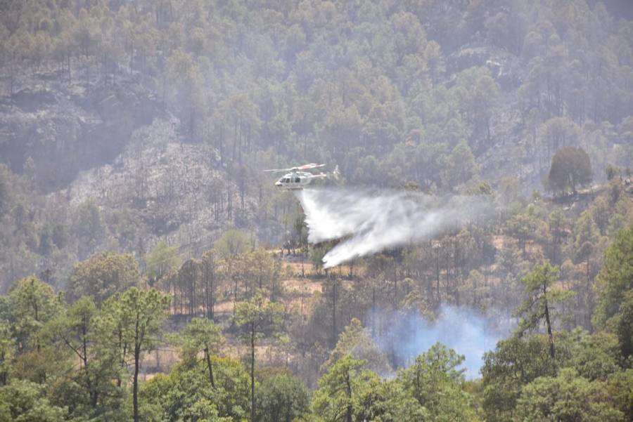 Hay un 70% de control en incedio de Ocotepec e Ixtacamaxtitlán