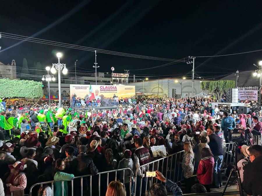 Sheinbaum y Mariela Gutiérrez cierran en Amecameca gira de tres días por Edomex