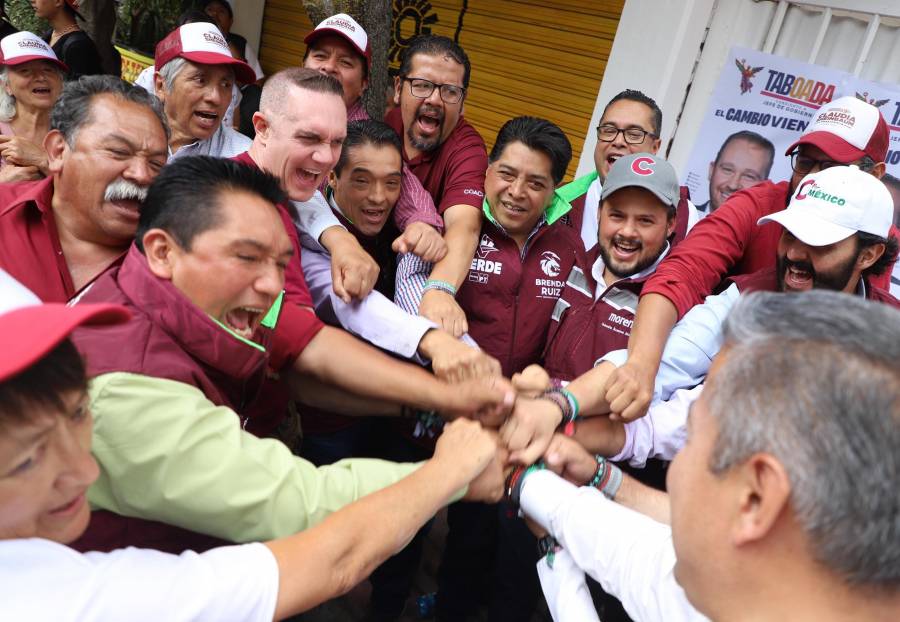 Militantes del PRD se suman a campañas de Sheinbaum, Brugada y Mendoza en Cuajimalpa de Morelos