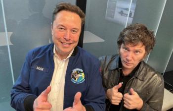 Presidente de Argentina Javier Milei se re&uacute;ne con Elon Musk en EEUU