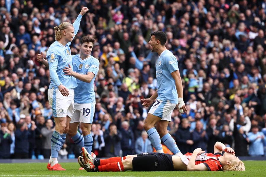 Manchester City se pone líder provisional con una goleada al Luton