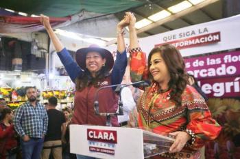 Clara Brugada promete transformar los mercados de la Ciudad de México en espacios sustentables