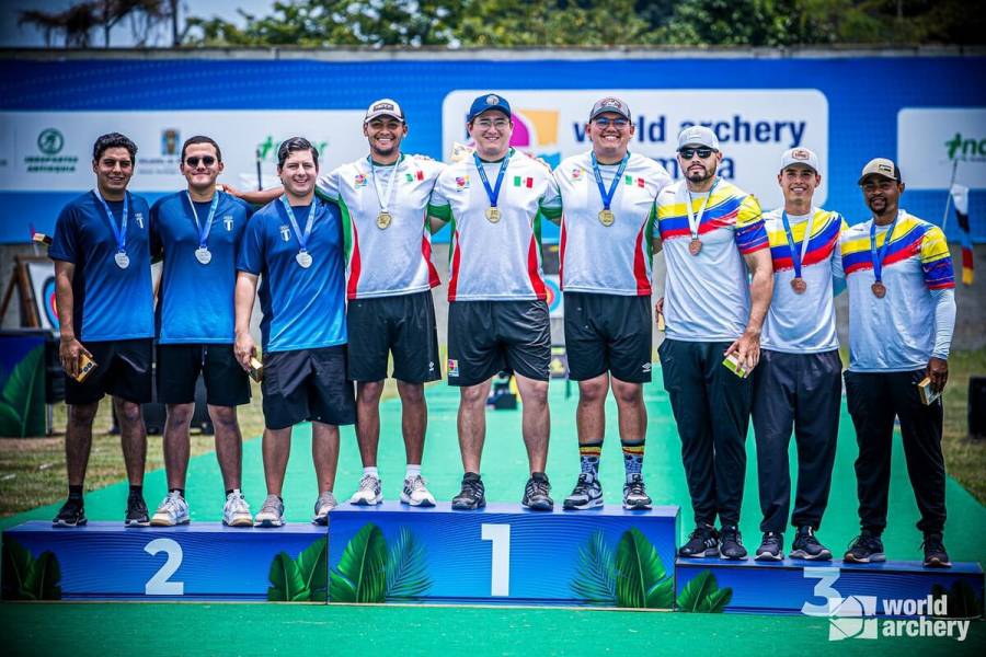 México gana cuatro medallas en pruebas de arco compuesto en el Panamericano Medellín 2024