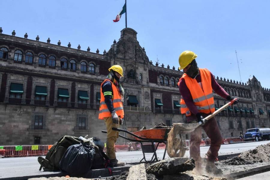 Peatonalización del Zócalo de la CDMX terminará en mayo: Sobse