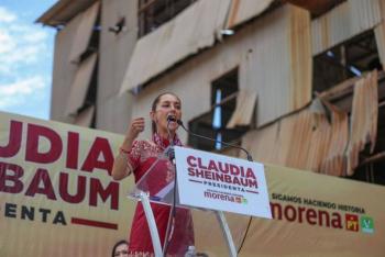 Claudia Sheinbaum pide al INE facilitar voto en el extranjero