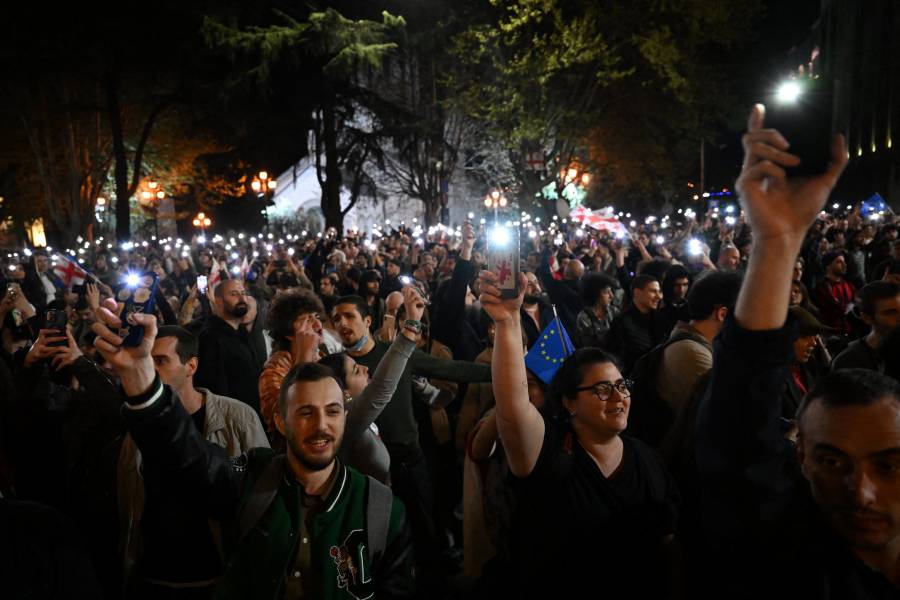 Otra protesta en Georgia contra la ley sobre “potencias extranjeras”