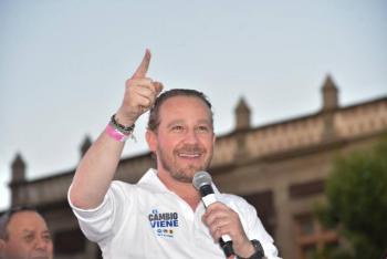 Santiago Taboada de la coalici&oacute;n PRI-PAN-PRD arranca segundo debate por la jefatura de gobierno de la CDMX