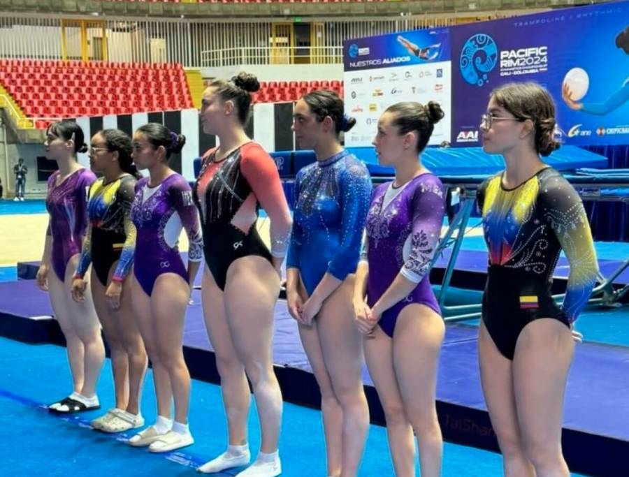 Gimnasia de trampolín mexicana destaca en campeonato internacional en Colombia