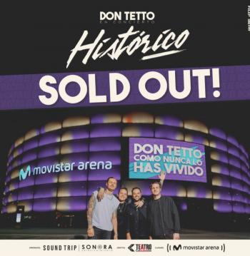 Don Tetto anuncia 'Sold Out' de su show en el Movistar Arena