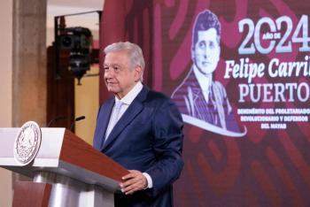 AMLO pide a EU respetar soberan&iacute;a tras informe de Estado que acusa a M&eacute;xico de violar DH