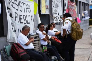 Polic&iacute;as y ciudadanos de Campeche exigen destituci&oacute;n de titular de seguridad tras mot&iacute;n