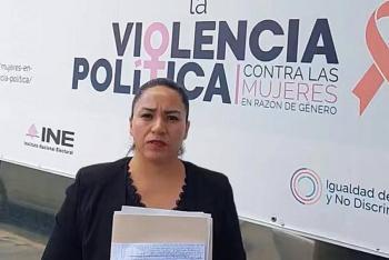 Eva Hern&aacute;ndez acusa a Filomeno Sarmiento por violencia pol&iacute;tica, equipo de Armenta la apoya