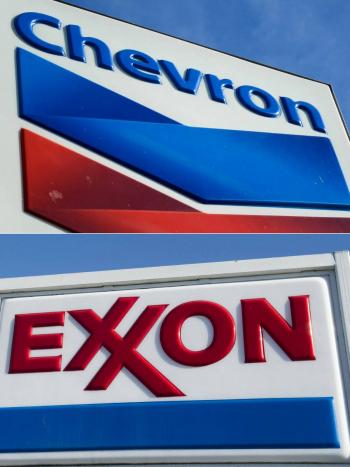 Los beneficios de ExxonMobil y Chevron rognés por el raffinage y los cursos del gas