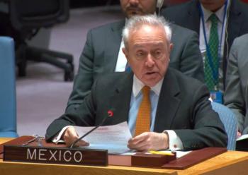México reafirma su apoyo a Palestina para ser miembro de pleno derecho de la ONU