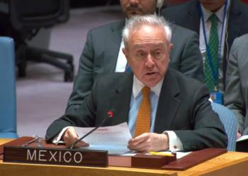 M&eacute;xico reafirma su apoyo a Palestina para ser miembro de pleno derecho de la ONU