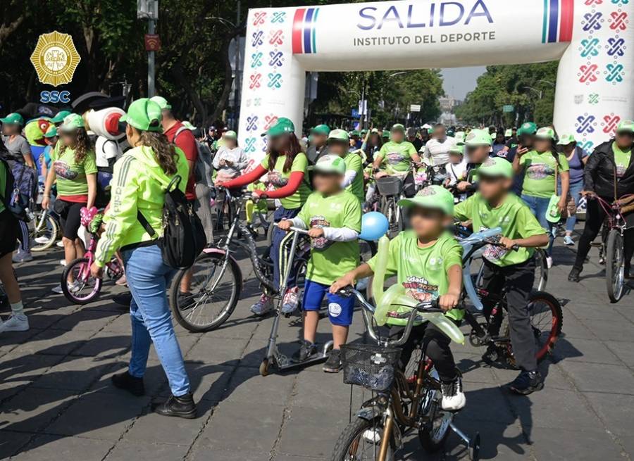Exitosa segunda edición de la Rodada Infantil de la Secretaría de Seguridad Ciudadana