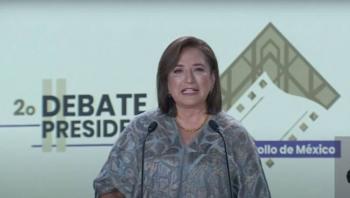 Xóchitl Gálvez promete equidad económica entre hombres y mujeres durante el segundo debate presidencial