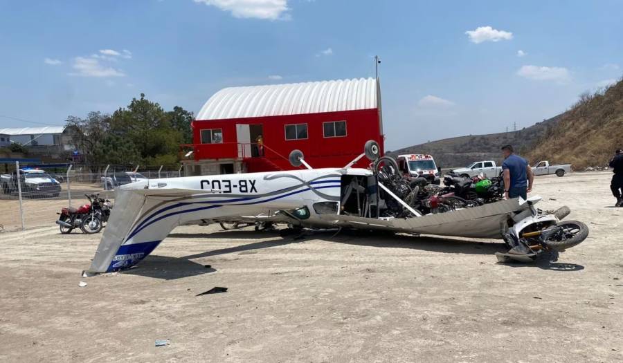 Reportan accidente aéreo en Atizapán de Zaragoza