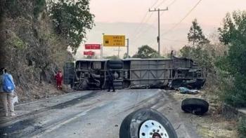 Accidente en la carretera Capul&iacute;n-Chalma: 14 Muertos y 31 Heridos