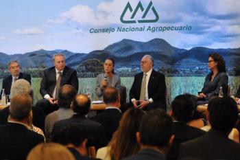 Sheinbaum promete combatir la extorsi&oacute;n y fortalecer el campo ante el Consejo Nacional Agropecuario