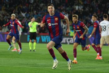 Barcelona recupera el segundo puesto en LaLiga con hat-trick de Lewandowski