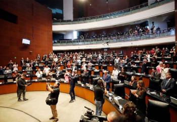 Clausuran trabajos de la C&aacute;mara de Senadores durante el Segundo Periodo de Sesiones