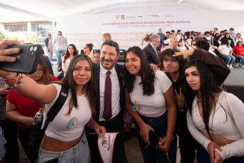 Celebra Mart&iacute; Batres el 24 Aniversario del Instituto de Educaci&oacute;n Media Superior
