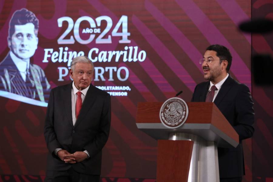 Avance del 80% en peatonalización del Zócalo, señala Jefe de Gobierno de la CDMX  