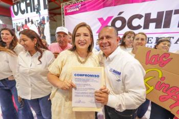 Propone X&oacute;chitl G&aacute;lvez terminar con la burocracia y reducir horarios laborales