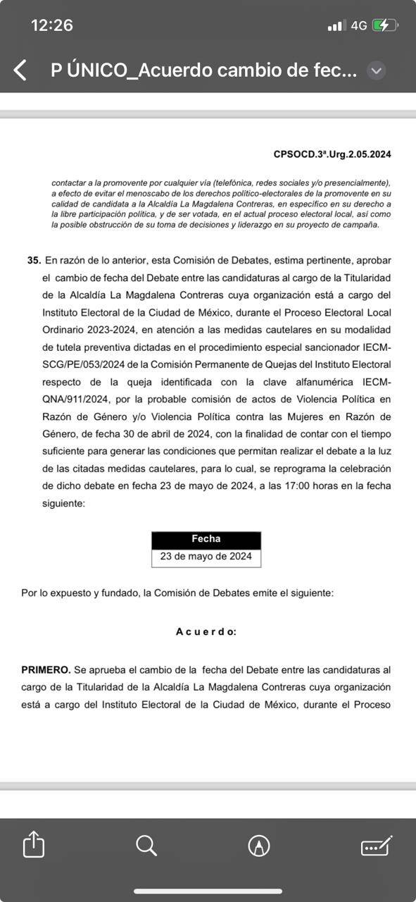 Cambian debate de candidatos de M Contreras, ante violencia política de género de Fernando Mercado y hermano 