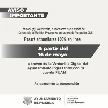 Ayuntamiento actualizar&aacute; el tr&aacute;mite de Constancia de Medidas Preventivas de PC