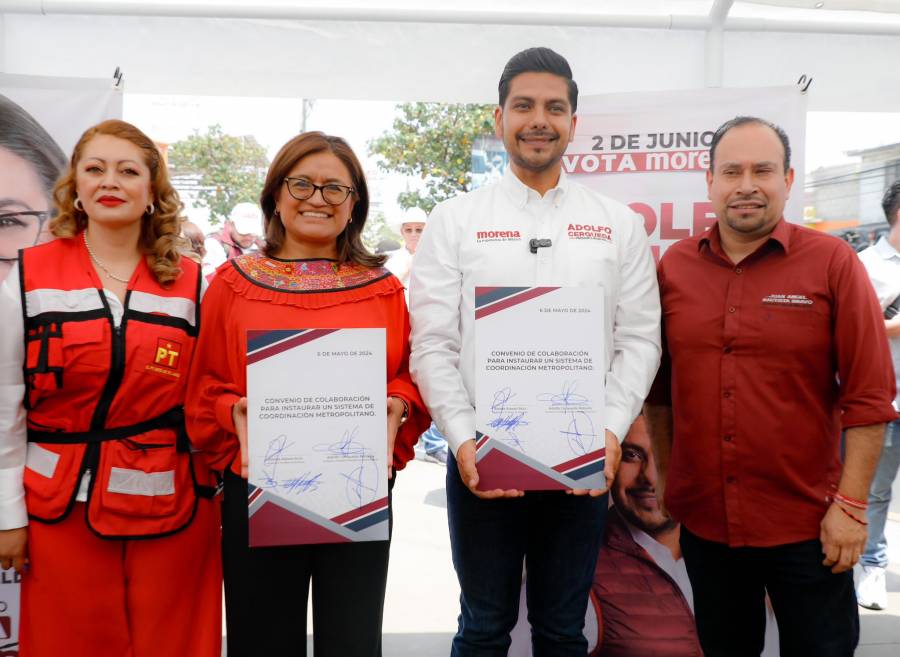 Aleida Alavez firma acuerdo reforzar tareas de seguridad en Iztapalapa y Neza