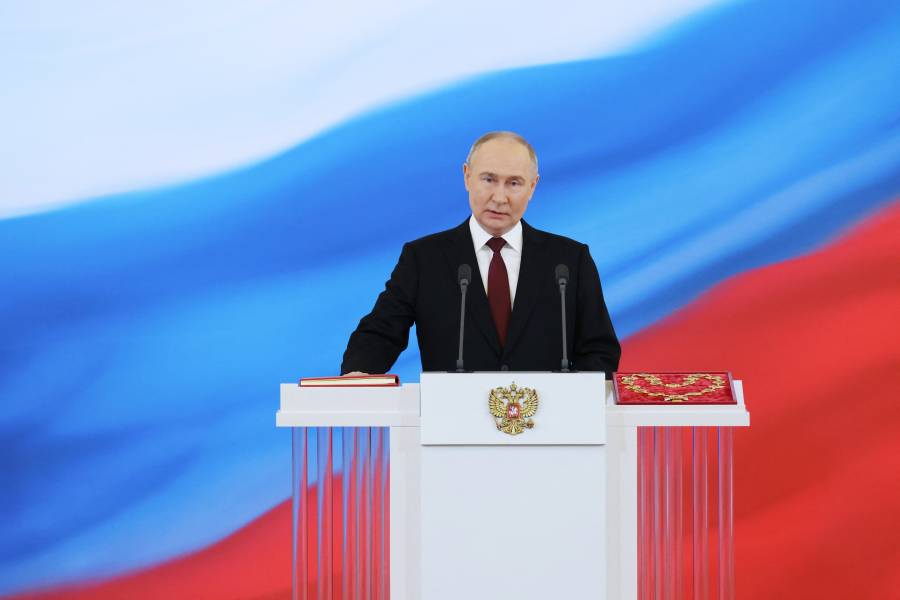 Putin promete una victoria al jurar su quinto mandato como presidente de Rusia