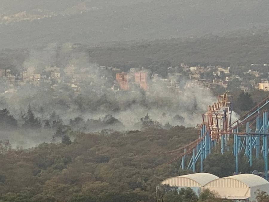Fuerte incendio sacude el Bosque de Tlalpan